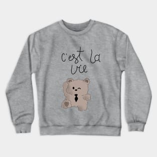 little bear working Crewneck Sweatshirt